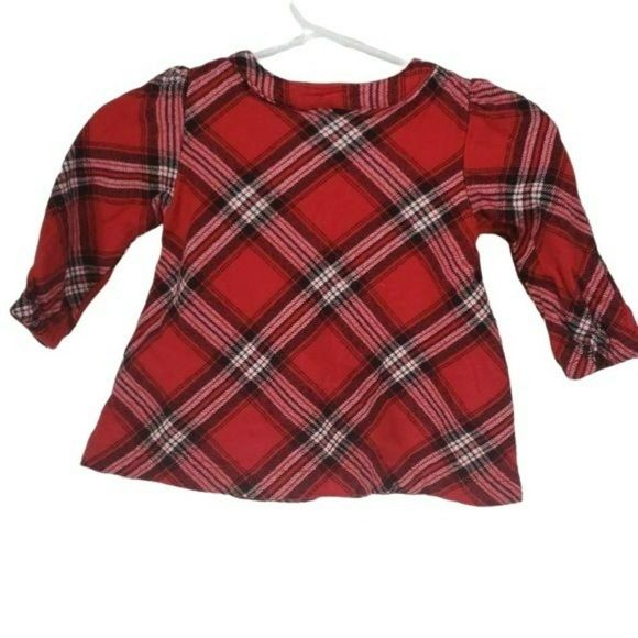 Carter’s Just One You Baby Infant Girls Christmas Plaid Dress 6 months‎ - Picture 3 of 8